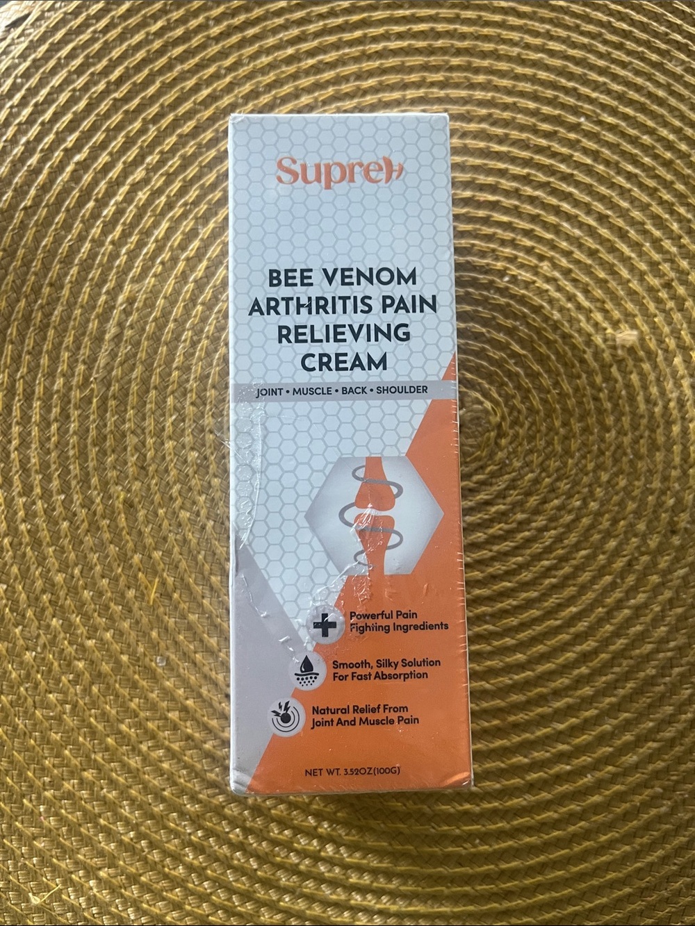 New sealed box Supre Bee Venom Arthritis Pain Relieving Cream